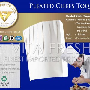Pleated Chefs Toque