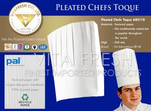 Pleated Chefs Toque